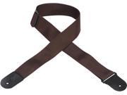 Levy s Leathers M8POLY BRN Acoustic Guitar Strap M8POLY BRN LEVY S LEATHERS