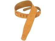 Levy s MS26 HNY 2.5 Suede Leather Guitar Bass Strap Honey