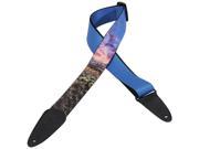 Levy s MPDS2 004 2 Printed Polyester Guitar Bass Strap Desert Cliffs Sky