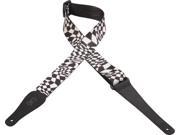 Levy s MPD2 054 2 Polyester Guitar Bass Strap Sonic Art Swirled Checkers
