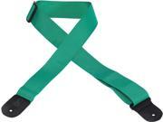 Levy s M8POLY GRN 2 Basic Polyester Guitar Bass Strap Green
