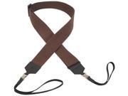 Levy s MC10Q BRN 2 Cotton Metal Quick Release Loop Ends Banjo Strap Brown