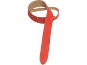 Levy s MS12 RED 2 Suede Leather Guitar Bass Strap Red