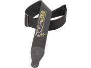 Levy s M8P3G4G02 BLK 3 Polypropylene Guitar Bass Strap Giggin for God Black