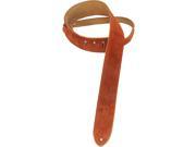 Levy s MS12 CPR 2 Copper Suede Leather Guitar Strap w Suede Backing