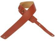 Levy s M1 WAL 2.5 Basic Leather Guitar Bass Strap Walnut