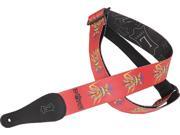 Levy s MPRF2 002 2 Poly Guitar Bass Strap Ed Roth Rat Fink Red