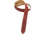Levy s MS12 BRG 2 Suede Leather Guitar Bass Strap Burgundy