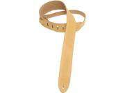 Levy s MS12 TAN 2 Suede Leather Guitar Bass Strap Tan