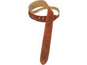 Levy s MS12 BRN 2 Suede Leather Guitar Bass Strap Brown