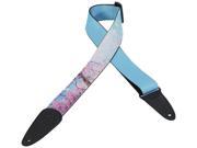 Levy s MPDS2 007 2 Printed Polyester Guitar Bass Strap Cherry Blossoms