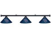 NFL Tennessee Titans Blue Metal Shade Black Bar Billiard Pool Table Light