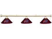 NFL Buffalo Bills Burgundy Metal Shade Brass Bar Billiard Pool Table Light