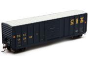 Athearn HO Scale 50 PS 5277 Box Car CSX Blue Yellow Lettering 142882
