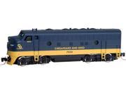 Micro Trains MTL Z Scale EMD F7A Diesel Locomotive Chesapeake Ohio C O 7034