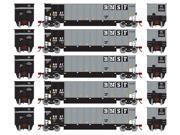 Athearn HO Scale Bethgon Coalporter Gondola Load BNSF Gray Black 5 Pack 1