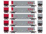 Athearn HO Scale Bethgon Coalporter Gondola Load Canadian National CN 5 Pack 2