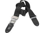 Levy s M8HR 2 Polyester Hot Rod Car Seat Buckle Guitar Bass Strap Black XL