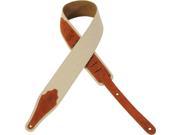 Levy s MH17 2.5 Hemp Suede Applique Guitar Bass Strap Copper