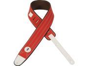 Levy s MRE1CAR 2.5 Canvas Sneaker Shoe Guitar Bass Strap Red