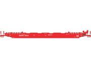 Athearn HO Scale 56ft Intermodal Well Car Greenbrier Railroad GBRX Red 2853