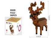 LOZ 9322 90Pcs Deer Plastic Mini Model Building Diamond Blocks Smallest Bricks Sets DIY Educational Toys LOZ 9322 90Pcs Deer Plastic Mini Model Building Diamond Blocks Smallest Bricks Sets DIY Educational Toys