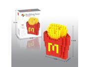 HIQ 9227 Fast Food fries 200Pcs Building Diamond 3D DIY Blocks Toy