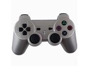 Silver OEM DualShock Bluetooth Wireless SixAxis Controller For Sony PS3 New