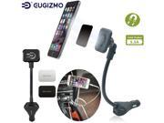 EUGIZMO Car Charger Magnetic Phone Holder 3 port USB charging port for Apple iPhone Samsung Huawei