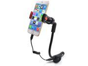 Car Phone Holder with 3 USB Port Charger 5V 5.5A Car Charger Mount Stand for Iphone Samsung Universal 3.5 6.3 Smartphones