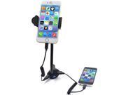 360 Degrees Rotation Car Phone Holder Mount with 3 USB Charger 5V 5.5A Car Charger Stand Cradle for Iphone Samsung 3.5 5.3 Smartphone