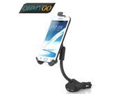 Universal Dual USB Charger Car Phone Holder for Iphone 6 5 5s Samsung Galaxy Note S3 Sony Xperia Lenovo Mobile Phone Mount Stand