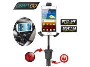Universal Car Phone Holder with USB Charger Vehicle Mount Stand for Iphone 6 5 5s Samsung Galaxy Note S3 Sony Xperia Lenovo Smartphones