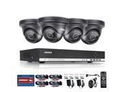 ANNKE 4CH 1080N DVR 1080P NVR Security Camera System with 4 960P 1.3MP Outdoor CCTV Cameras No HDD