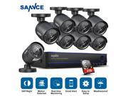 Sannce Security Camera System with 16CH 1080N DVR combine and 8*800TVL Surveillance cameras 2TB HDD