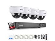 ANNKE 1080P POE Security Camera System Kit with 4CH 6.0MP NVR and 4 Outdoor Onvif IP Dome Camera 4TB HDD