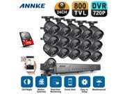 Sannce Security Camera System with 24CH 1080N DVR combine and 16*800TVL Surveillance cameras 3TB HDD