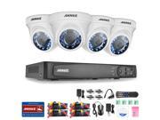 Annke 8CH HD TVI 1080P Surveillance DVR System with 4x 2.1MegaPixels 1920TVL Indoor Outdoor Fixed Security Cameras IP66 Weatherproof Metal Hosuing with Mobil