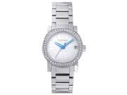 Wittnauer WN4000 Women s Watch Silver Stainless Steel MOP Dial Crystals On Bezel With Etched Roman Numerals