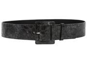2 1 2 Wide Two Tone Alligator High Waist Croco Print Patent Leather Fashion Belt
