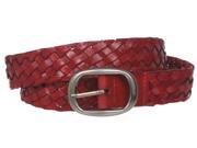 1 1 4 Womens Braided Woven Leather Belt