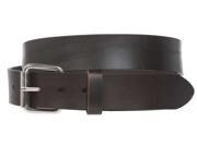 Big Tall Oversize Snap on 1 1 2 Standard Plain Full Grain Leather Belt