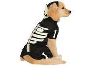 Pet Costume Bones Glows Lg