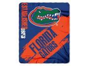 Florida Gators 50x60 Fleece Blanket College Painted Design
