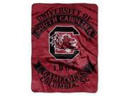 South Carolina Gamecocks 60 x80 Royal Plush Raschel Throw Blanket Rebel Design