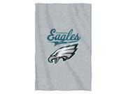 Philadelphia Eagles 54 x84 Sweatshirt Blanket Script Design