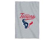 Houston Texans 54 x84 Sweatshirt Blanket Script Design