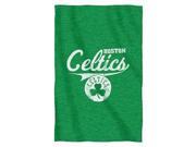 Boston Celtics 54 x84 Sweatshirt Blanket Script Design