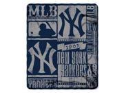 New York Yankees 50x60 Fleece Blanket Strength Design