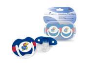 Kansas Jayhawks Official NCAA Pacifiers by Baby Fanatic 014515